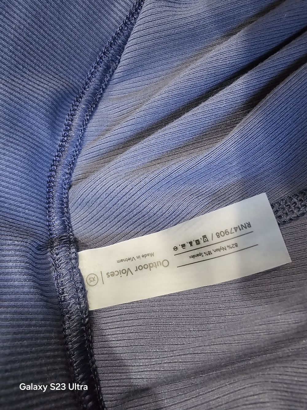 Outdoor Voices Superform Ribbed Dark Navy Flare Yoga Pants XS - Picture 14 of 14